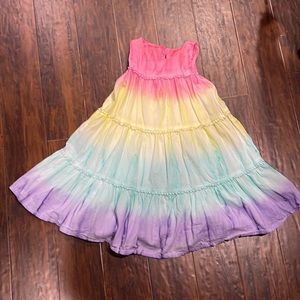 Gauzy Tie Die Dress EUC